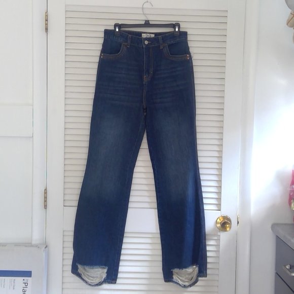 Free People Dark Blue Flare Jeans - Picture 4 of 12